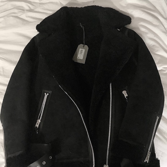 All Saints Shearling Jacket - Picture 10 of 10